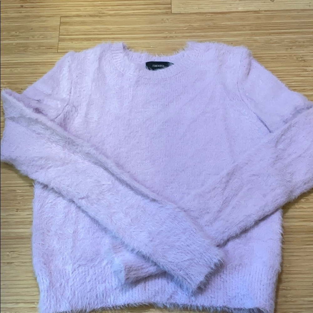 Lavender fuzzy sweater